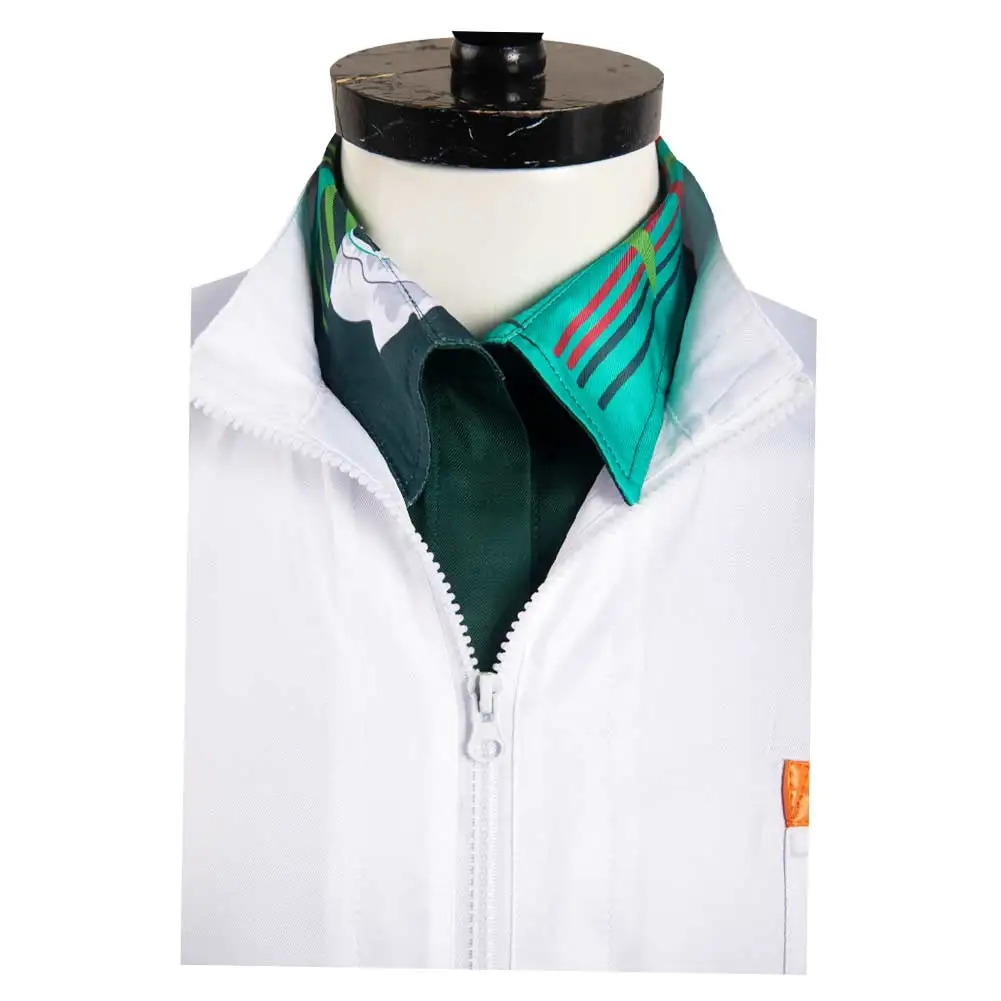 Doc Brown Laboratory Uniform Costume Cosplay tuta camicia borsa cintura Back Cos To Future Outfits Halloween Carnival Party Suit