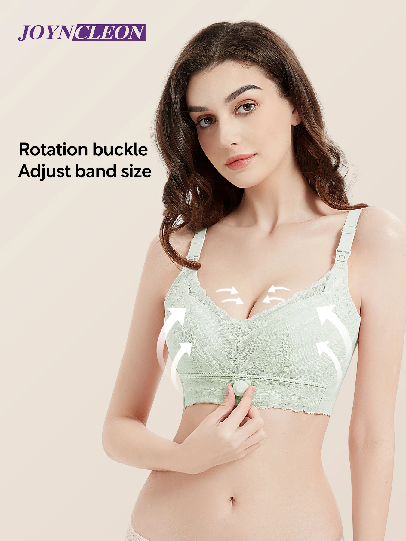 

Gather Nursing Bras Anti-sagging Adjustable Underwear with Adjustment Knobs Breastfeeding Bras for Pre and Postpartum