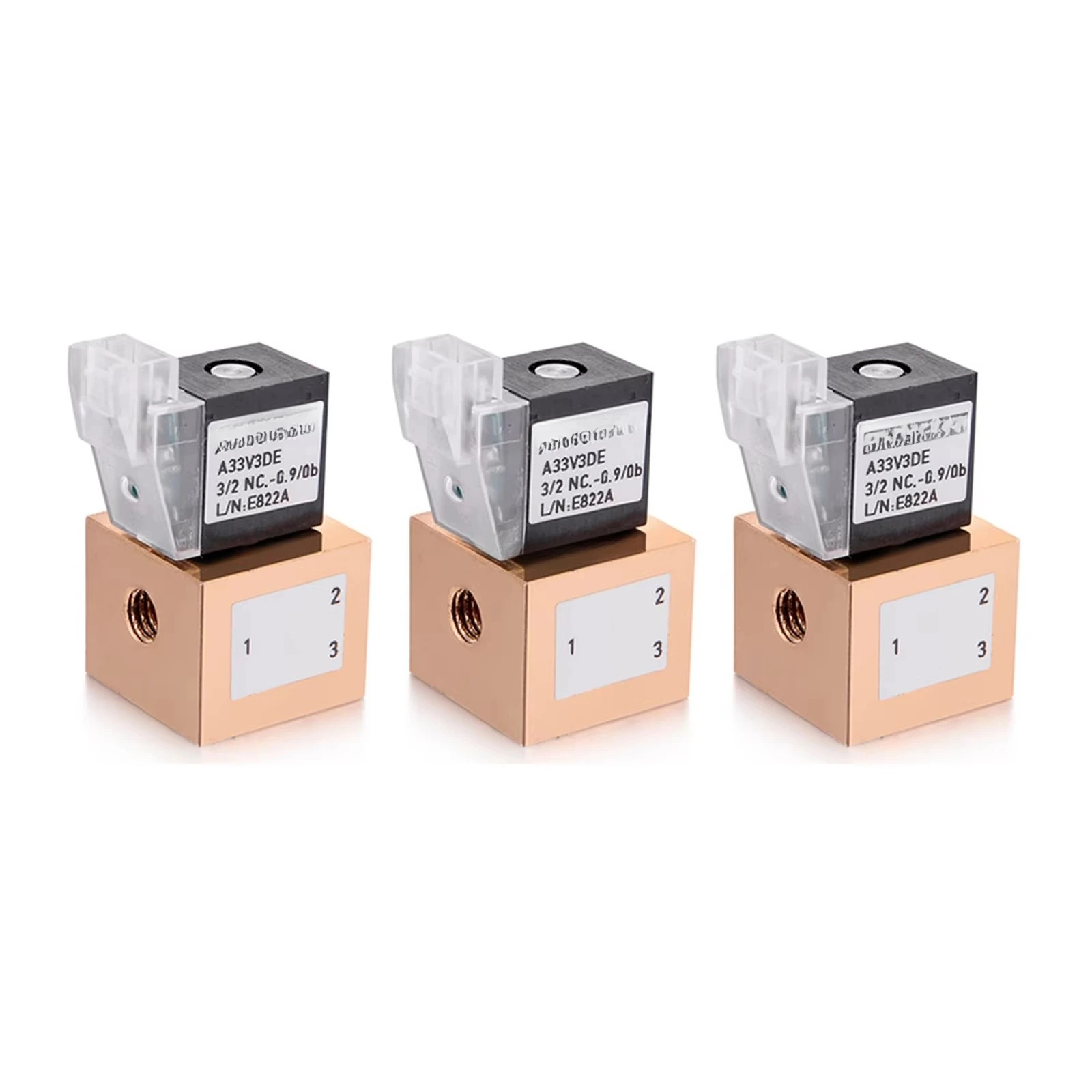 Micro 3/2 24VDC Solenoid Valve 3 Way Electromagnetic Directional Control Valve OEM