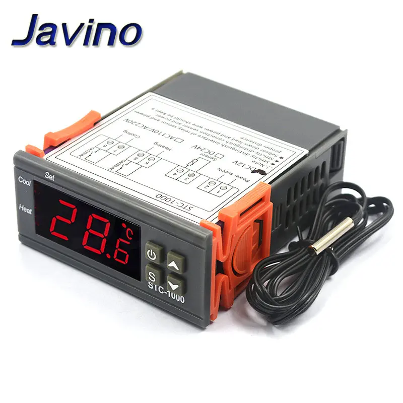 Digital Temperature Controller Thermostat Thermoregulator incubator Relay LED 10A Heating Cooling STC-1000 STC 1000 12V 24V 220V