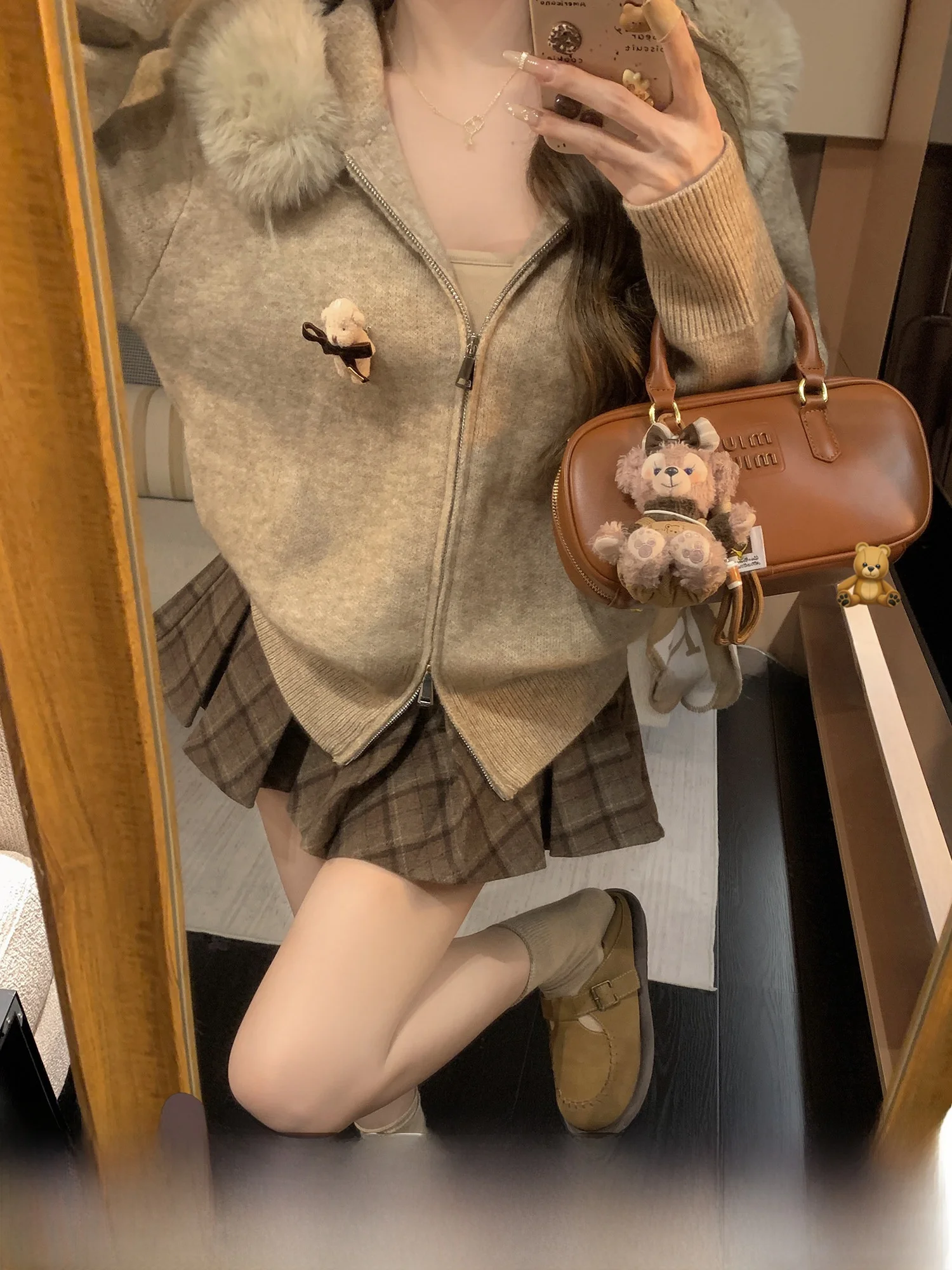 

Утепленный вязаный кардиган однотонного цвета свободного кроя с капюшоном на молнии, мягкий на ощупь, повседневный, женская верхняя одежда для весны и лета