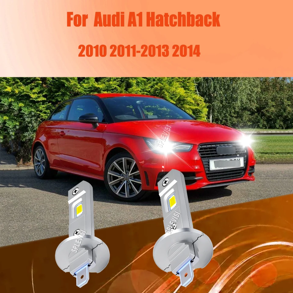 

9-16v LED H1 Headlight Hi Bulbs IP68 Waterproof Level Dustproof Protective Design For Audi A1 Hatchback 2010 2011 2012 2013 2014