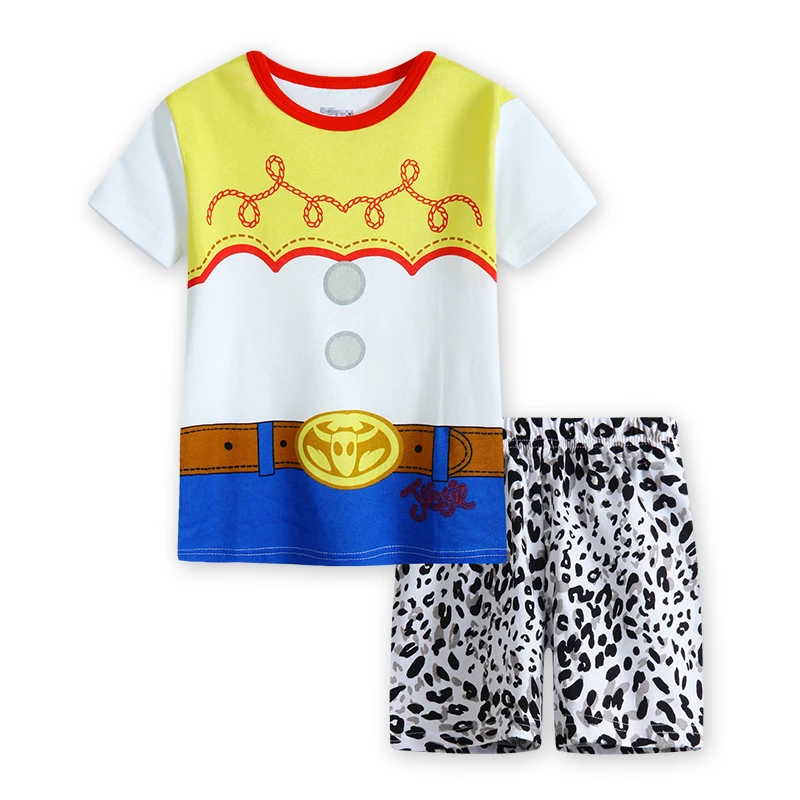 Hot Summer Pyjamas Suit Bass Lightyear Tigger Woody Alien kids Sleepwear Boys Pijamas Cotton Nightwear Clothes Pajamas Sets