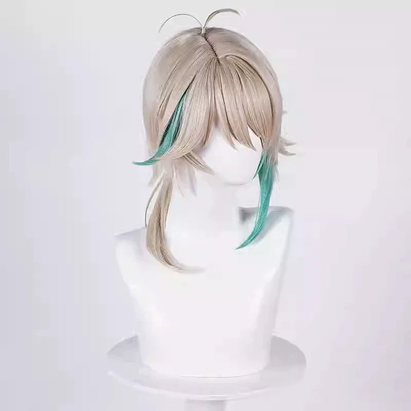 الظاهري YouTuber Aza تأثيري حلي VTuber الأسود بولي Coat معطف موحد مجموعة كاملة شعر مستعار الكبار رجل امرأة كرنفال هالوين البدلة