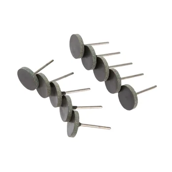 10x T-รูปยางหัวขัดบดล้อ25Mm สำหรับโลหะไม้เครื่องมือ3Mm shank