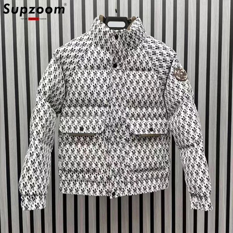 Supzoom 2026 New Arrival Top Fashion Appliques Autumn And Winter Large Embroidery Letters Warm Coat Casual Down Jacket Men