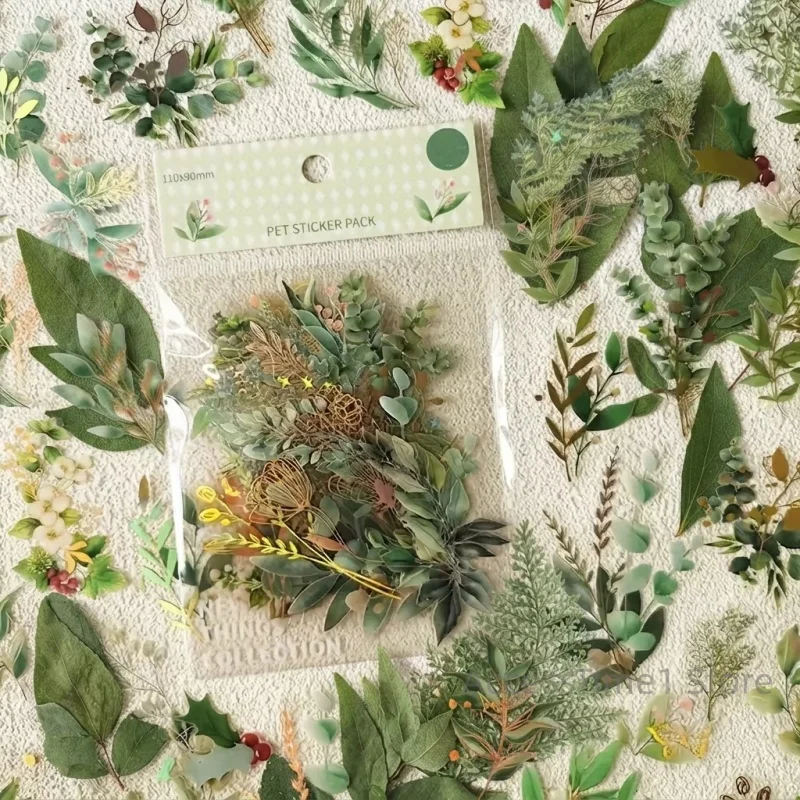 40 szt. Naklejek Roaming Dreams Vintage INS z motywem kwiatów i roślin, dekoracyjne etykiety samoprzylepne do dziennika, albumu, rękodzieła i scrapbookingu.