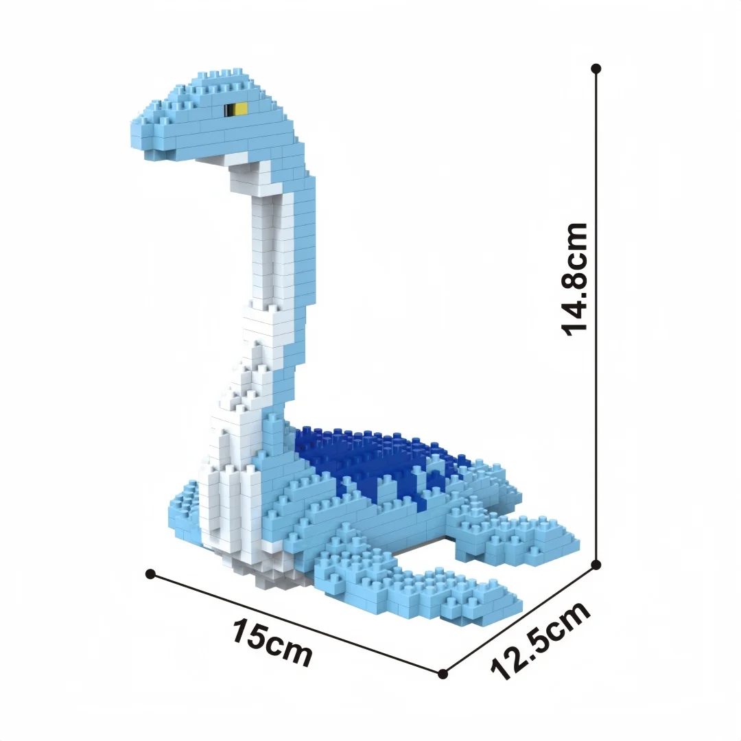 T-Rex Plesiosaurier Dinosaurier Mikro-Bausteine Spielzeug – Kreatives Lerngeschenk für Kinder, Geburtstagsparty-Geschenk, Weihnachtsbaumschmuck – Detail 6