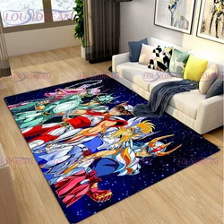 Anime Saint Seiya Pattern Floor Mat Gold Saint Carpet Door Mat Bedroom Living Room Door Carpet Floor Home Decor