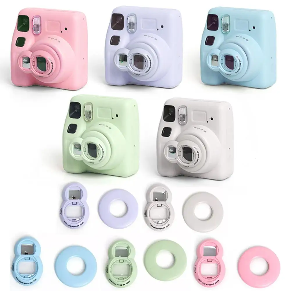 

For Instax Mini SE Selfie Filters Colorful Photography Supply Assist Circle Lens Accessory For Fujifilm Instax Mini SE/mini 7+