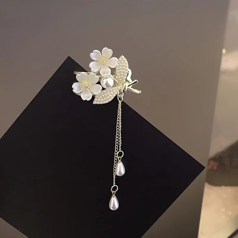 1pc elegant Convallaria imitation pearl hair accessories, the best choice of metal for women\'s holiday gifts, women\'s hair acces