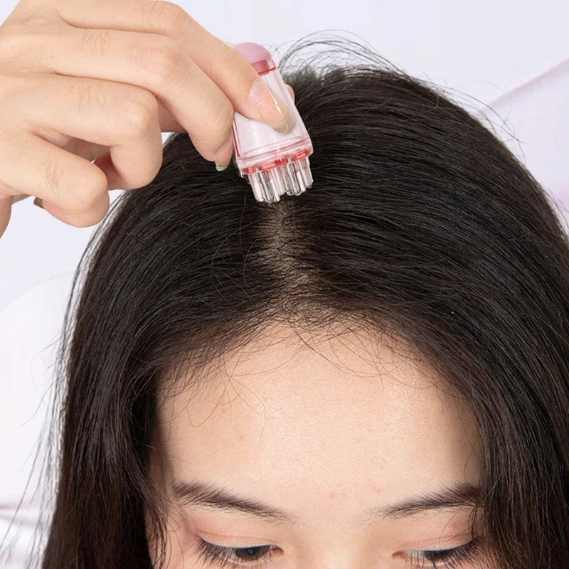 

For Head Hair Growth Hair Regrowth Liquid Serum Oil Brush Nourish Hair Roots Massager Comb 6ML Scalp Applicator Liquid Comb