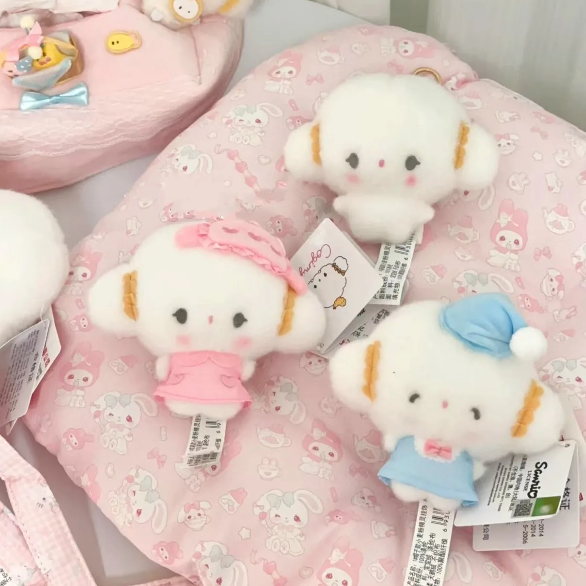 

Подлинный Sanrio, новый Kawaii, милый плюшевый брелок Cogimyun Kogimyun, мягкая плюшевая игрушка, небольшой кулон, брелок, подарки на день рождения для девочек