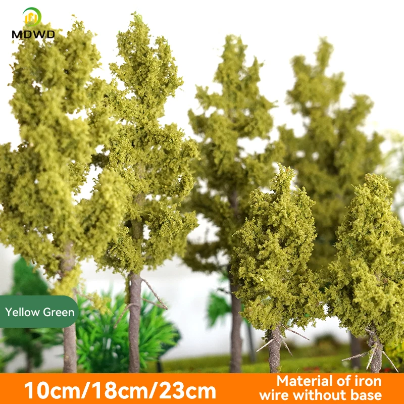 3-24 cm Draht Baum Modell Miniatur Landschaft Grüner Baum Dekoration Berg DIY Material Maßstab Modell Zug Eisenbahn Layout