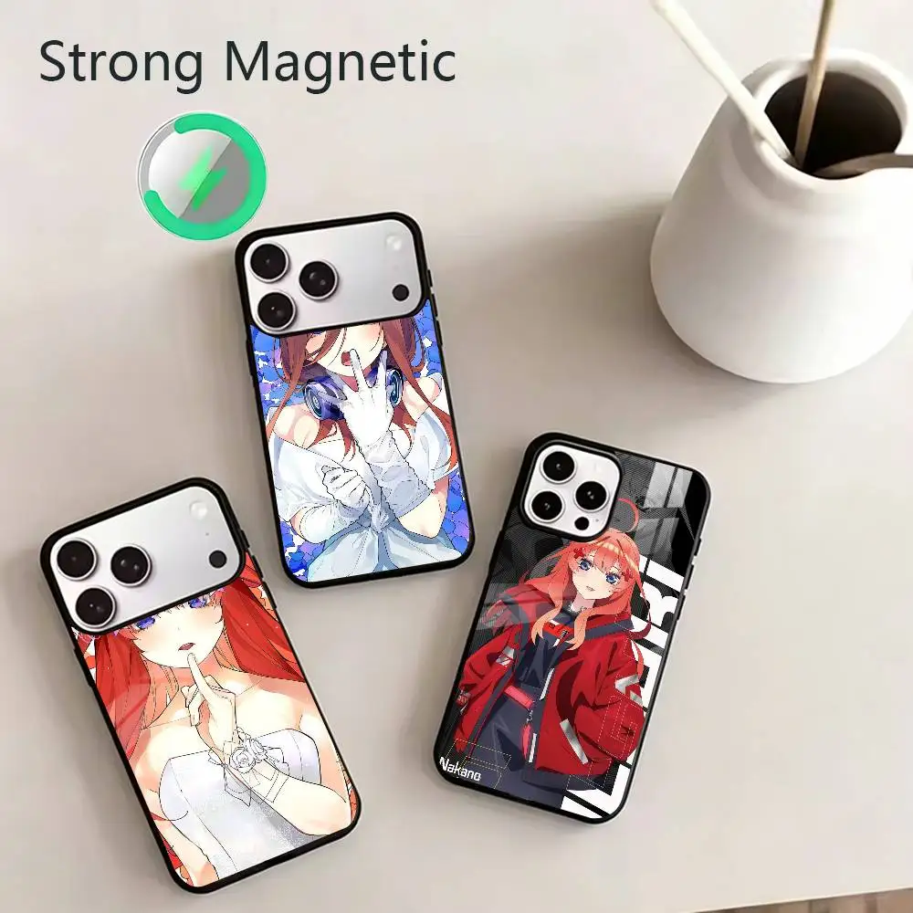 

Anime Miku Q-Quintessentia Quintuplets Phone Case For iPhone 11,12,13,14,15,16,17Plus,Pro,Max for Wireless Charging