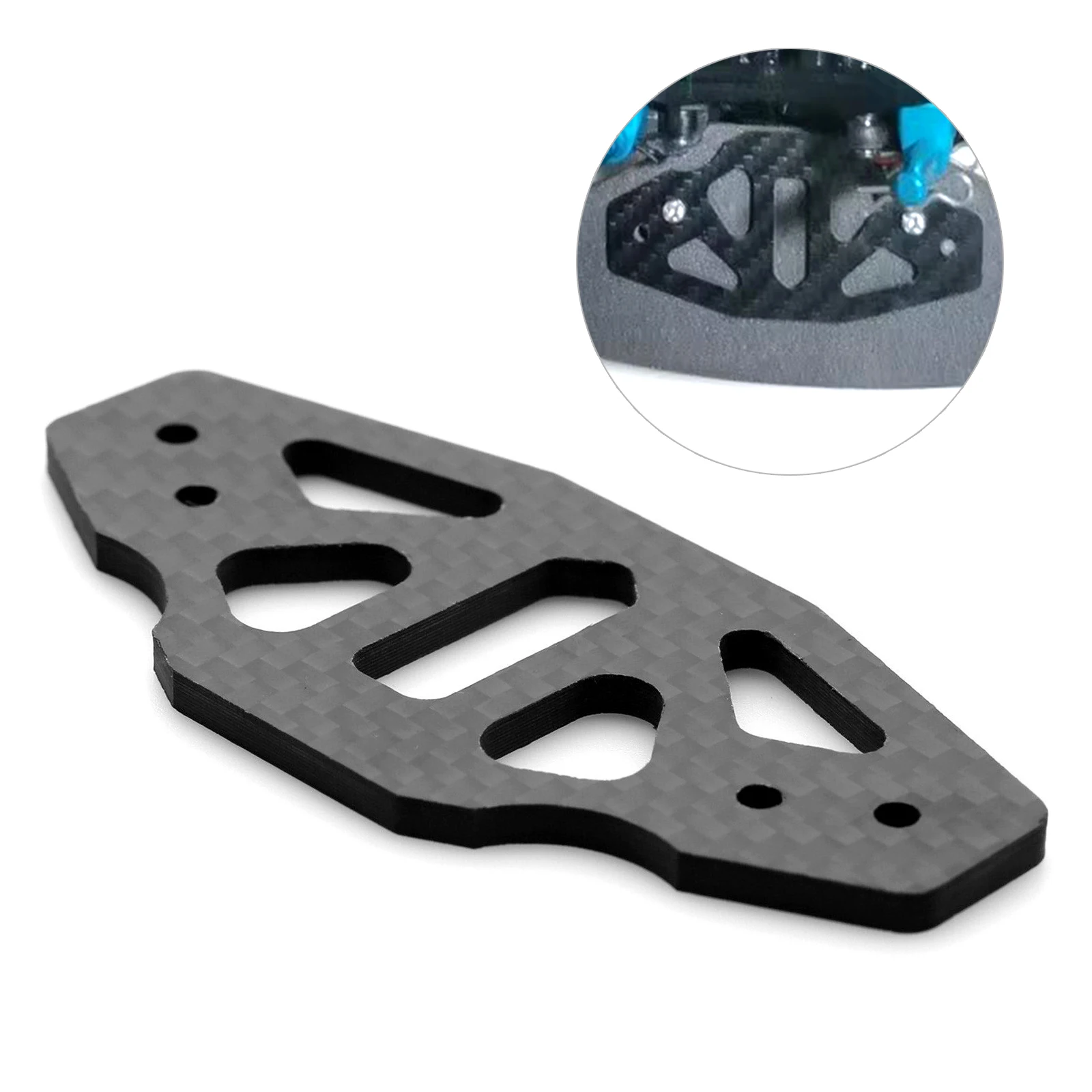 

Carbon Fiber Front Bumper Support Plate for Tamiya TT02 TT-02 1/10 RC Car Upgrade Parts Accessories