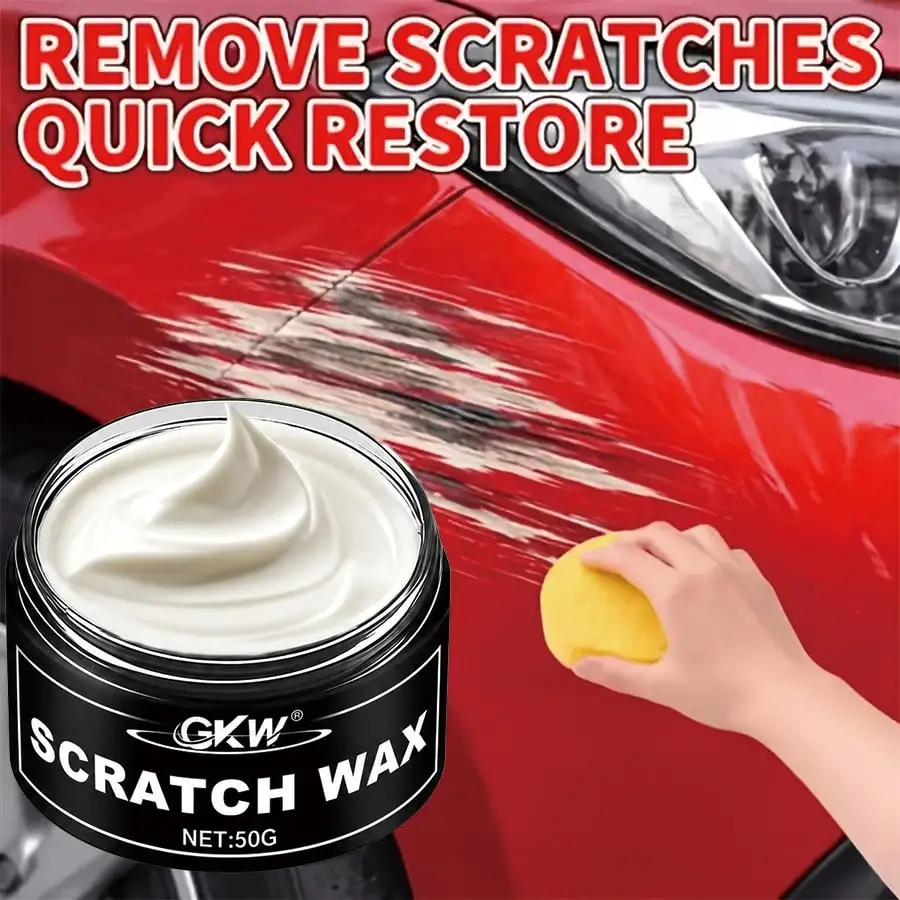 Car Scratch Remover with Polish Cloth, Fixes Minor Stone Scratches on Fenders, Fits All Car Paint Colors