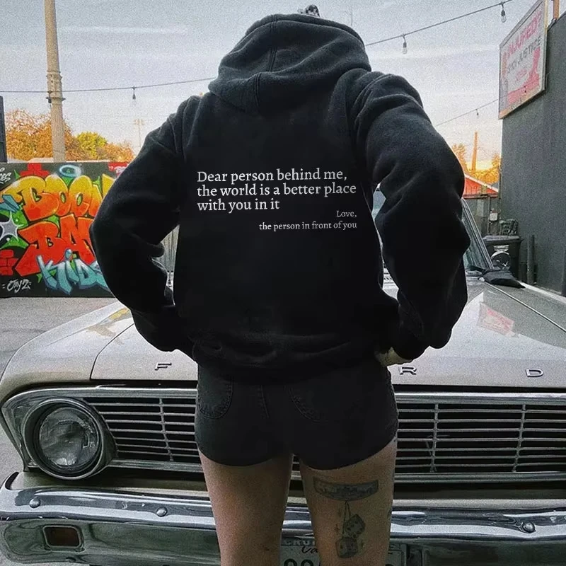 Trendy You are enough Hoodie Men's and Women's Pullover Retro Hoodie Street Hip Hop Unisex Hot Selling Women's Hoodie clothes