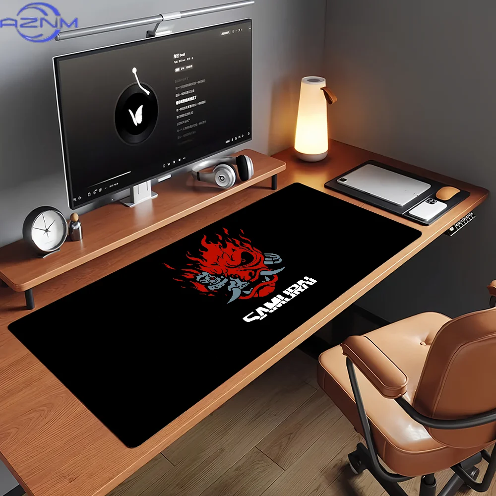 Art S-Samurai C-Cyber-punk-S Mouse Pad Non-slip Rubber Gamer Balance Computer Mat Decoracion Deskmat Laptop Office Large