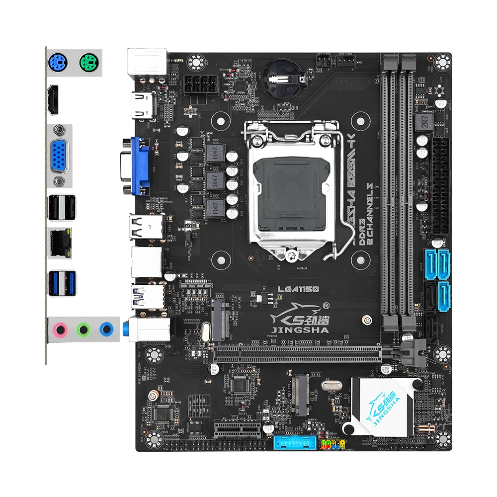 JINGSHA B85 M-ATX LGA 1150 مجموعة اللوحة الأم i7 4790 CPU 2*8GB DDR3 RAM Kit ألعاب الكمبيوتر placa mae processador i7 e memorial كاملة