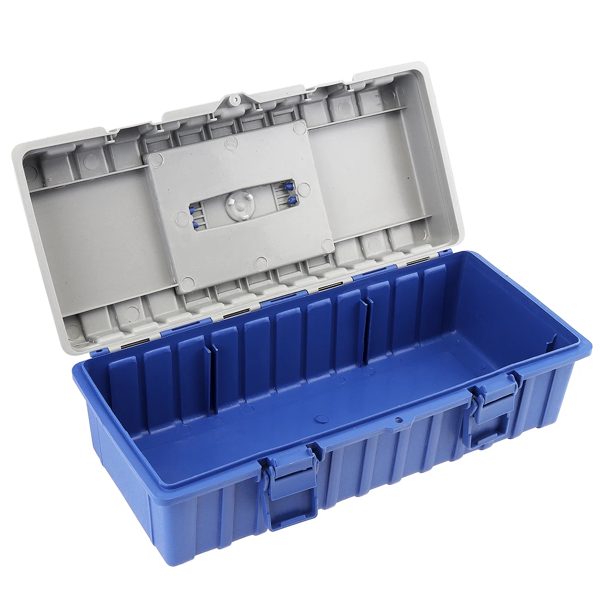 15 Inch ABS Multifunctional Thickened Double-layer Tool Storage Box with 380mm Length and 170mm Width for Vehicle Hardware Tools