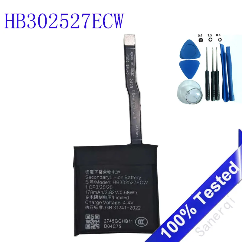 

HB302527ECW Новый высококачественный аккумулятор для Huawei Honor Watch Magic GT 178 мАч, замена аккумулятора для часов + бесплатные инструменты
