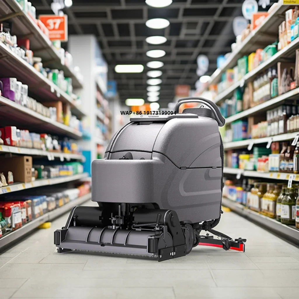 

ARES910 Floor Sweeping Machine Manual Street Cleaning Scrubbing Hand Push Walk Behind Floor Scrubber Machine