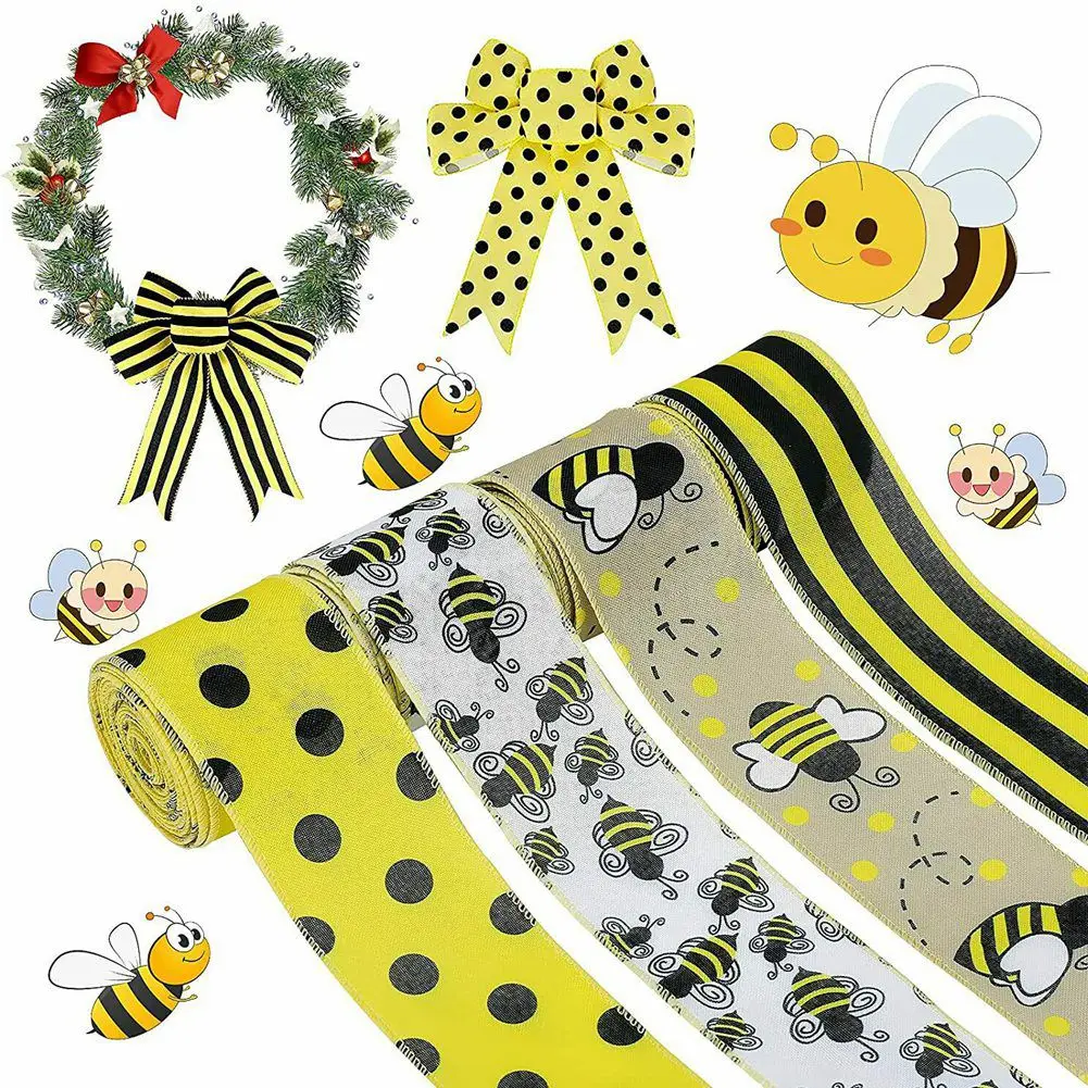 26 Yards Bienenband mit Kabelkante, 2,5 Zoll breit, Hessisch