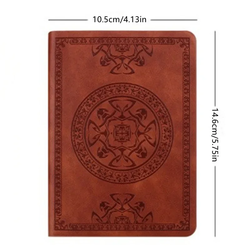 1PC New Portable Vintage Pattern Leather Notebook Diary Notepad Stationery Gift