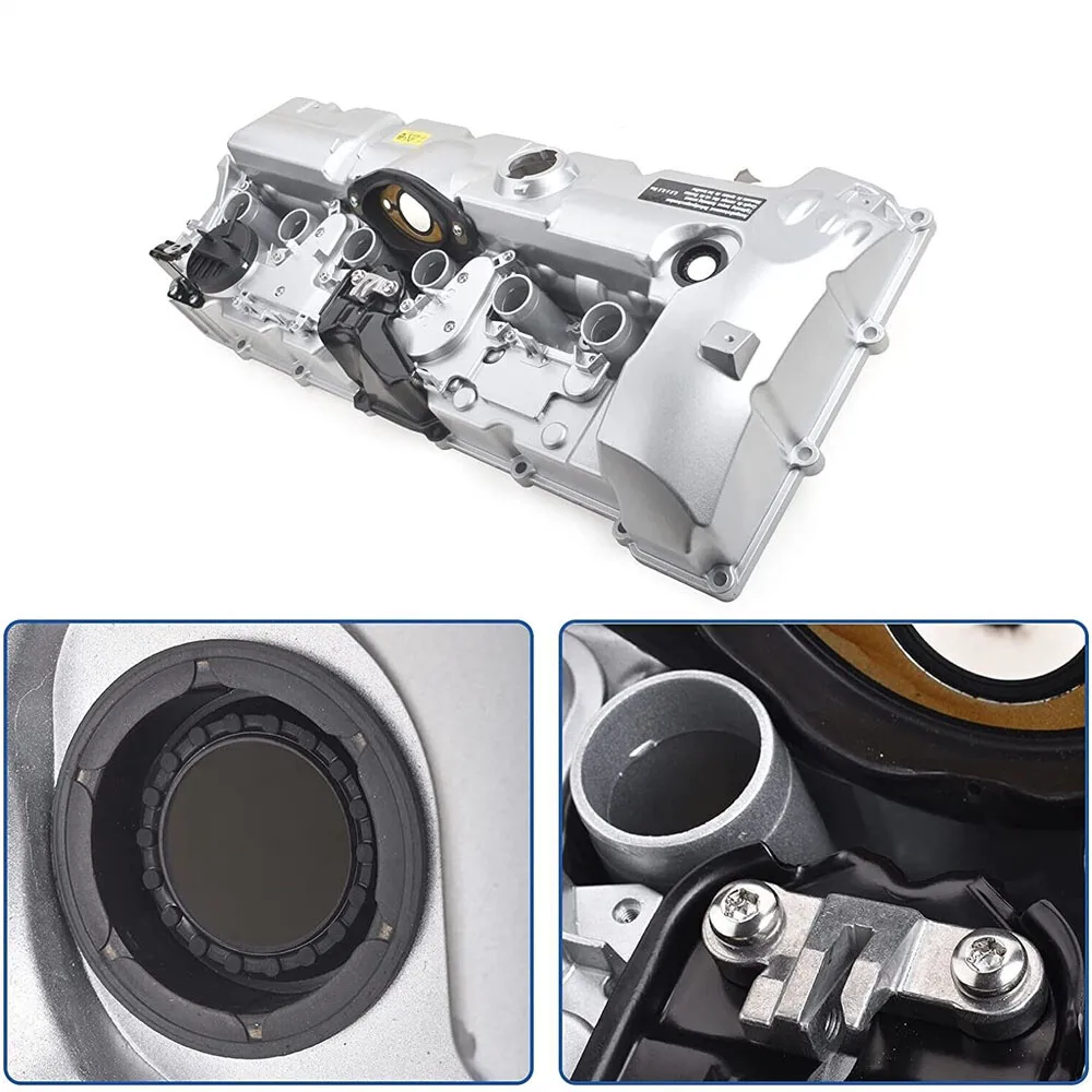 Aggiornamento coperchio valvola in alluminio per BMW N52 E70 E82 E90 E91 328i 528i 128i X3 X5 US