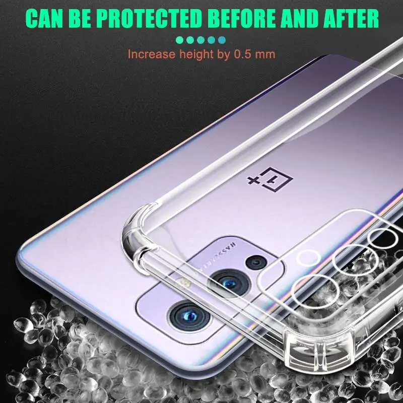 Clear Shockproof Phone Case For Oneplus 7 7T 8 9 10 Pro 8T 9R 9E 9RT Soft Silicone Coque For Nord 2 N10 N20 N100 N200 Back Cover