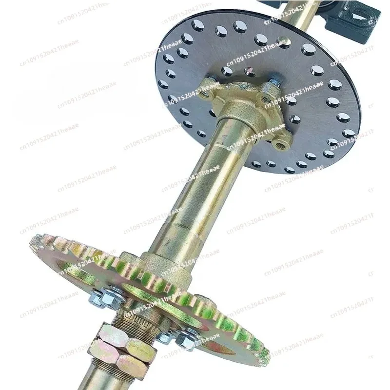 Suitable for Four-wheel ATV Combing Accessories, Modified Rear Axle Hand and Foot Disc Brake Assembly, Rear Axle Flange