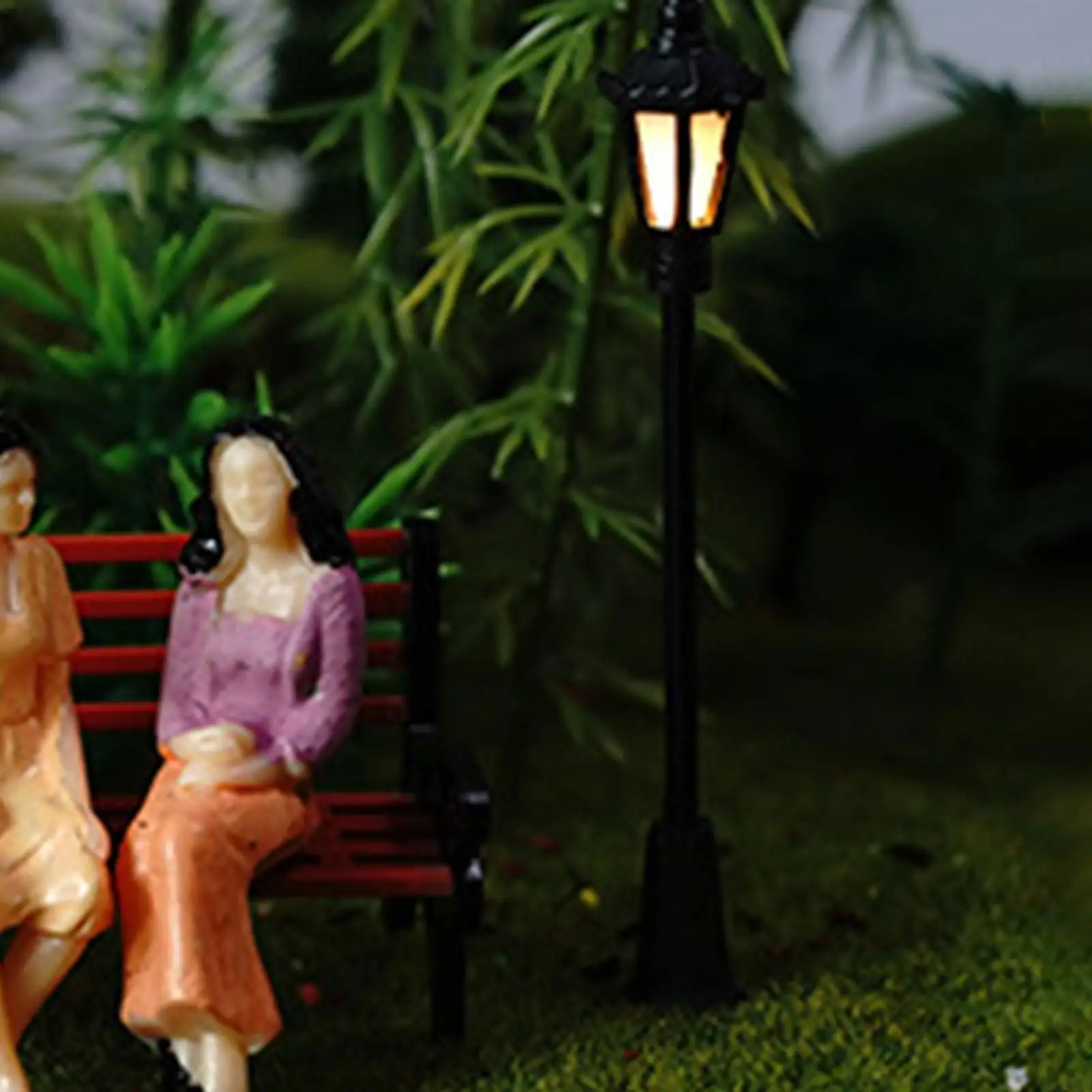 

Миниатюрный уличный фонарь для моделирования железной дороги, теплый светодиодный светильник, масштаб 1:87, для диорам, пейзажей и DIY-проектов