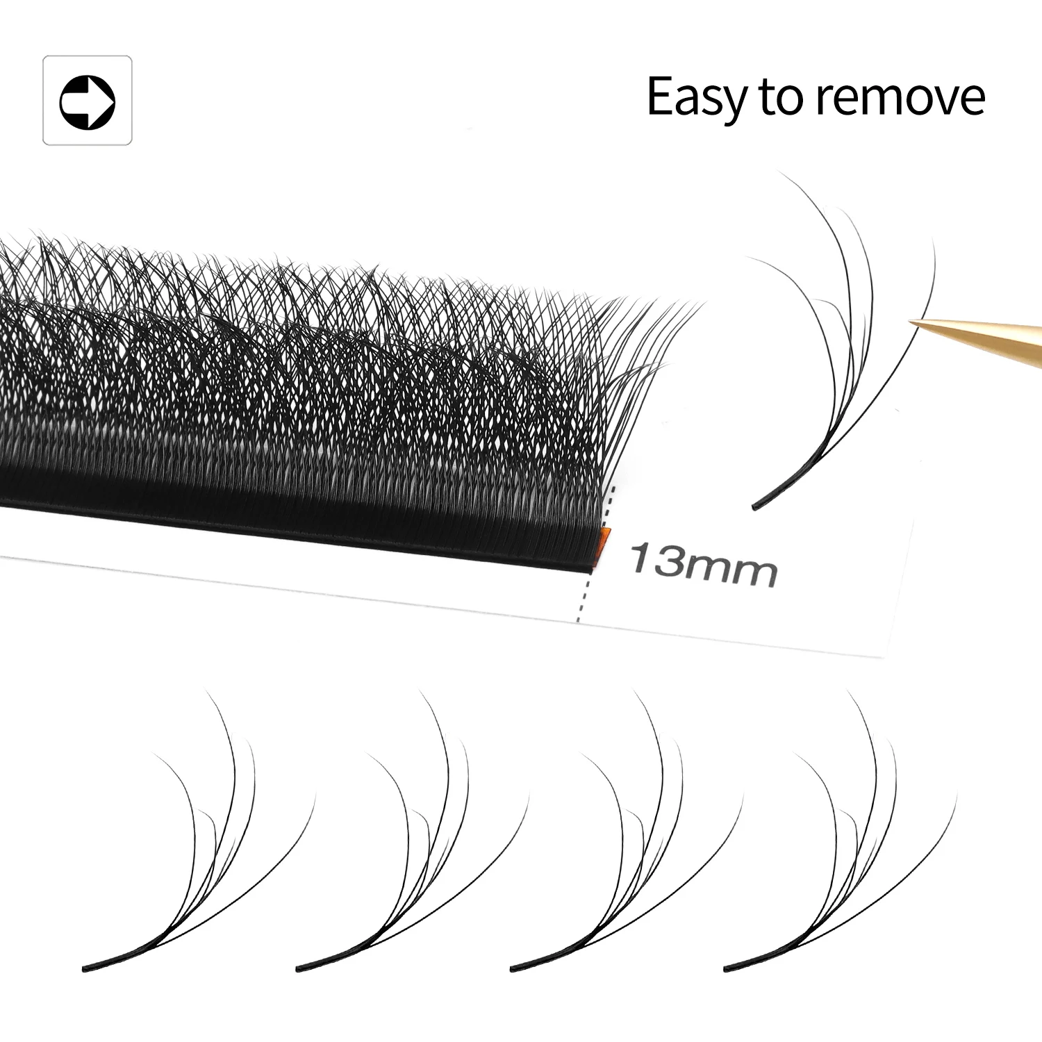 Extensiones de pestañas XIUSUZAKI de doble capa 3DW, extensiones de pestañas negras mate W, ventiladores prefabricados, extensión de pestañas postizas con volumen