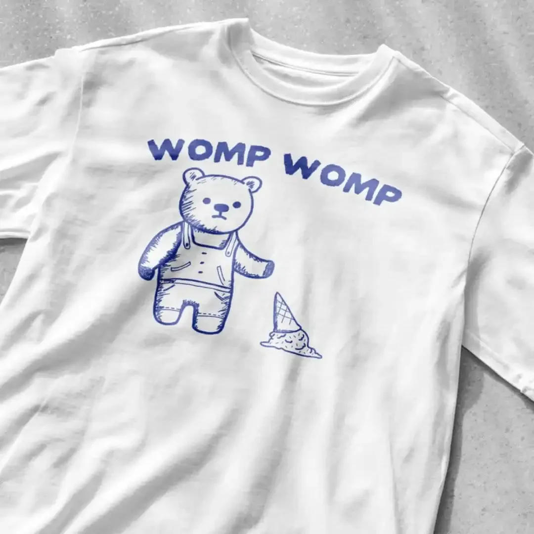 Womp T Shirt Meme Funny Vintage Drawing Ice Cream Sarcastic