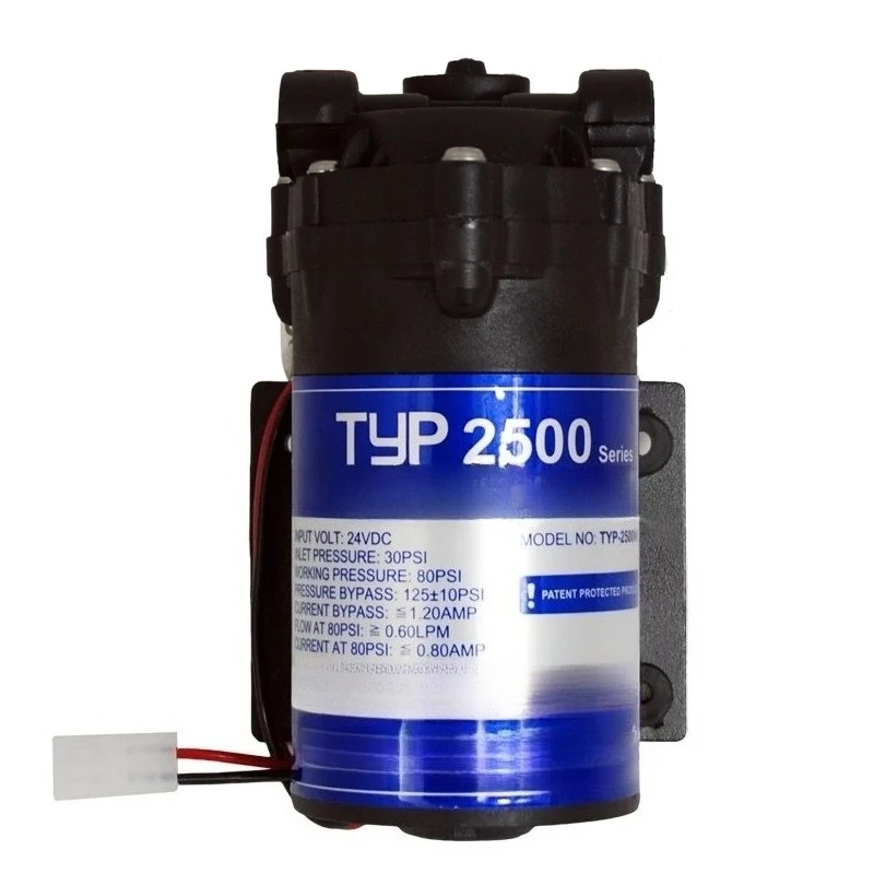 TYP-2500 24V DC 50GPD RO Water Booster Pump Diaphragm Pump for Reverse Osmosis System Pressure Increase