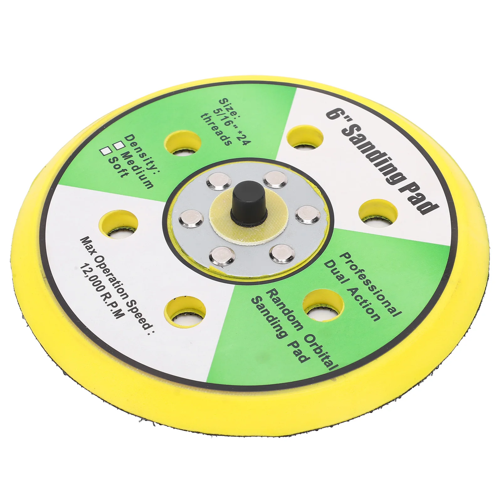 6 Inch 150mm 6 Hole Sanding Backing Pad Round Sander Pad Replacement Disc for Orbital Sander Grinding Polishing