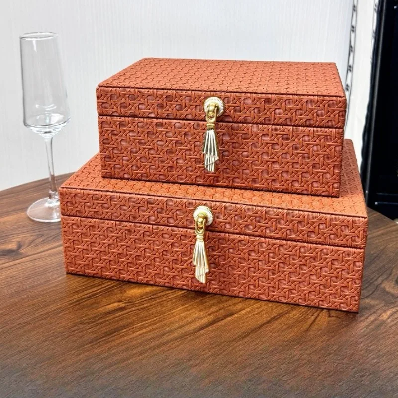 

Big Jewelry Box Leather Necklace Organizer Personalized Bracelet Holder Accessory Storage Boxes Display Case Containers Gifts