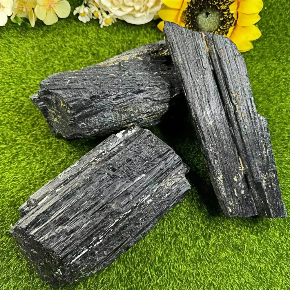 Natural Stones Black Tourmaline Rough Stone For Healing Gravel Specimen Crystal Stone Magic Advanced Collection Eliminate Magnet