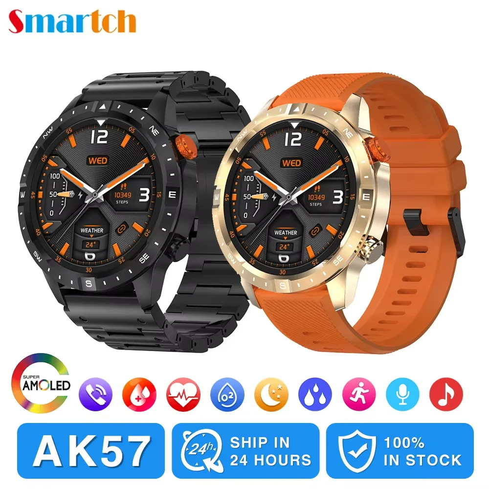 

Уличные умные часы для мужчин и женщин, спортивные режимы, умные часы с синим зубом, водонепроницаемый монитор здоровья, 400 мАч, 360*360 AMLOED HD-экран