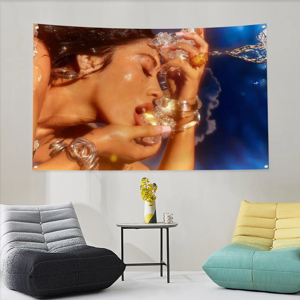 

Home Decoration Kali Uchis Wallart Tapestry Singer Flag Wall Hanging Flag to Hang Fall Decor Flags for Bedrooms Outdoor