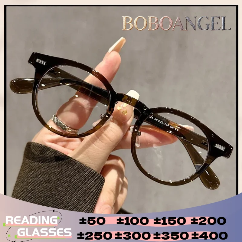 

BOBOANGEL Comfortable MyopiaPrescription Computer Glasses For Women Blue Light Blocking Progressive Photochromic Optical Eyeware