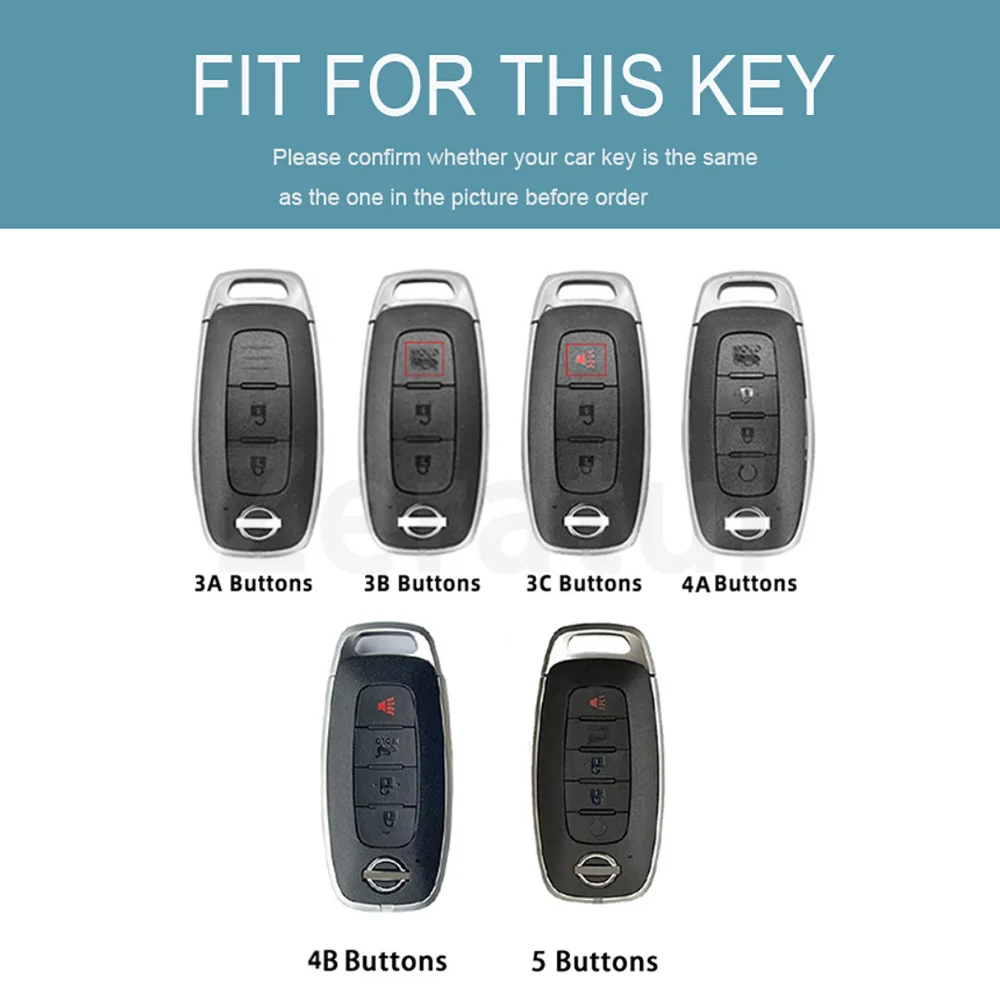 Transparent TPU Car Remote Key Case Cover Fob for Nissan Kicks Pathfinder Ariya Rogue Versa X-Trail T33 Serena Rouge Accessories