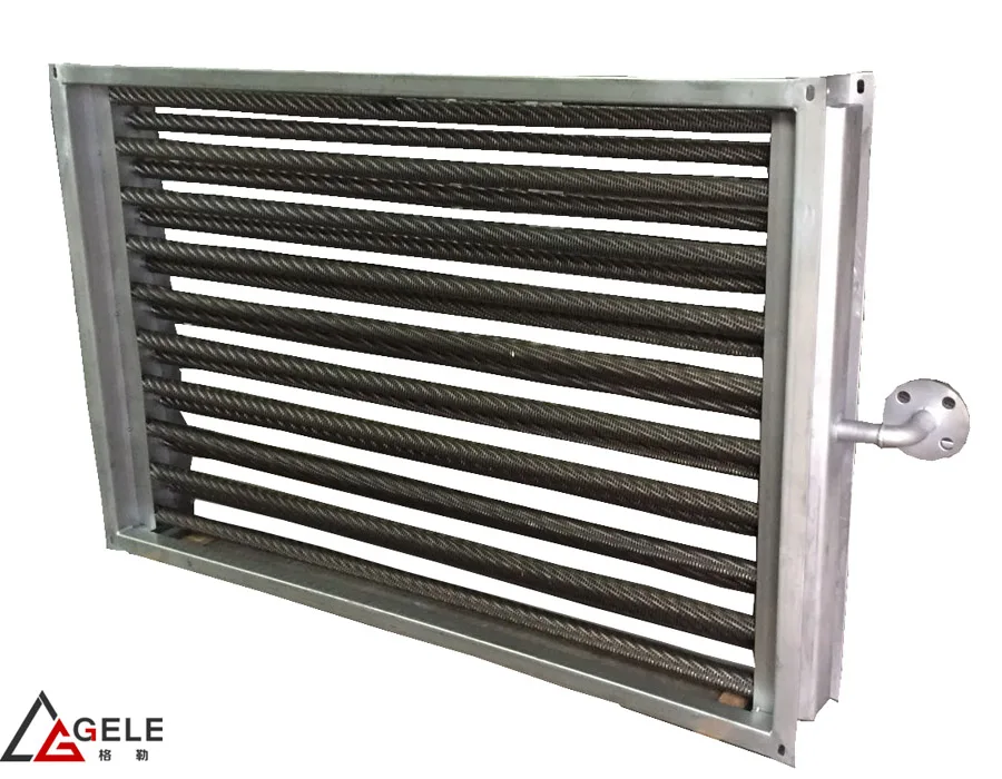 High Temperature Hot Steam To Air Radiator Carbon Steel Fin Tube Heat Exchanger For Setting Stenter