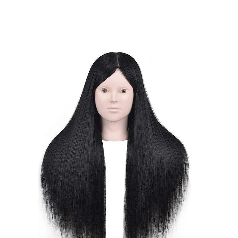 完全な真の理髪ヘッドフォーム、髪の見習いの練習、編組髪、モデルヘッド、ホットダイすることができます