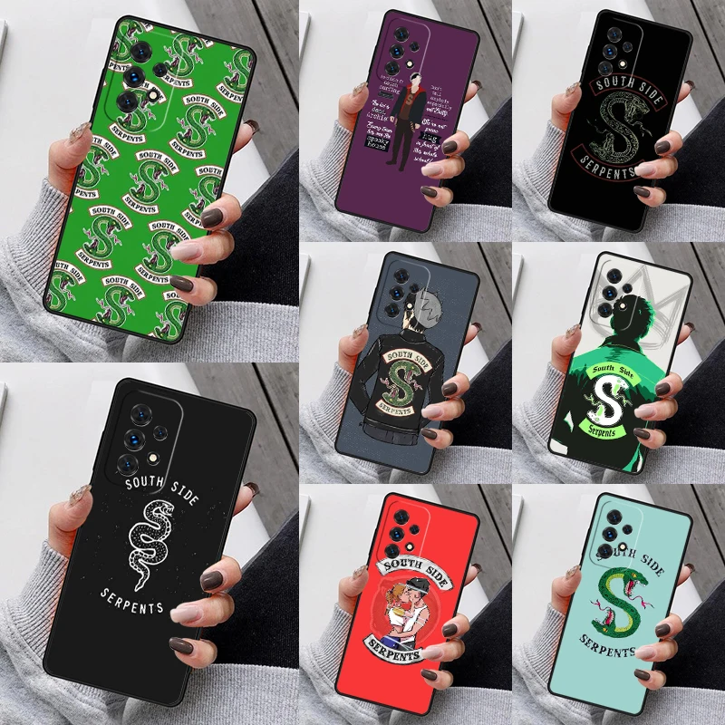 TV Riverdale Southside Serpent Phone Case For Samsung S23 S21 S20 FE S24 S22 Ultra Note20 S10 S9 S8 Plus A40 A52 A12 A13 A53