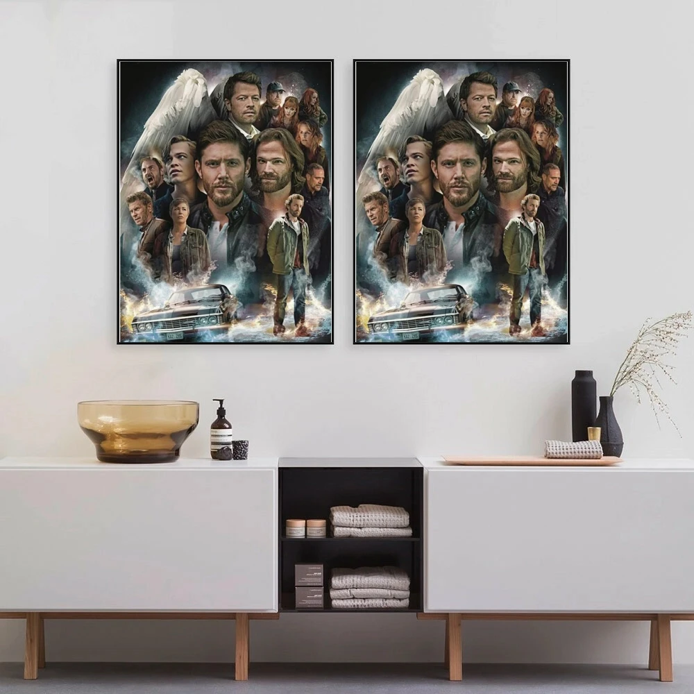 5D DIY Diamant Malerei Supernatural Classic Tv Poster Kreuzstich Kit Diamant Stickerei Mosaik Home Decor Strass Bild