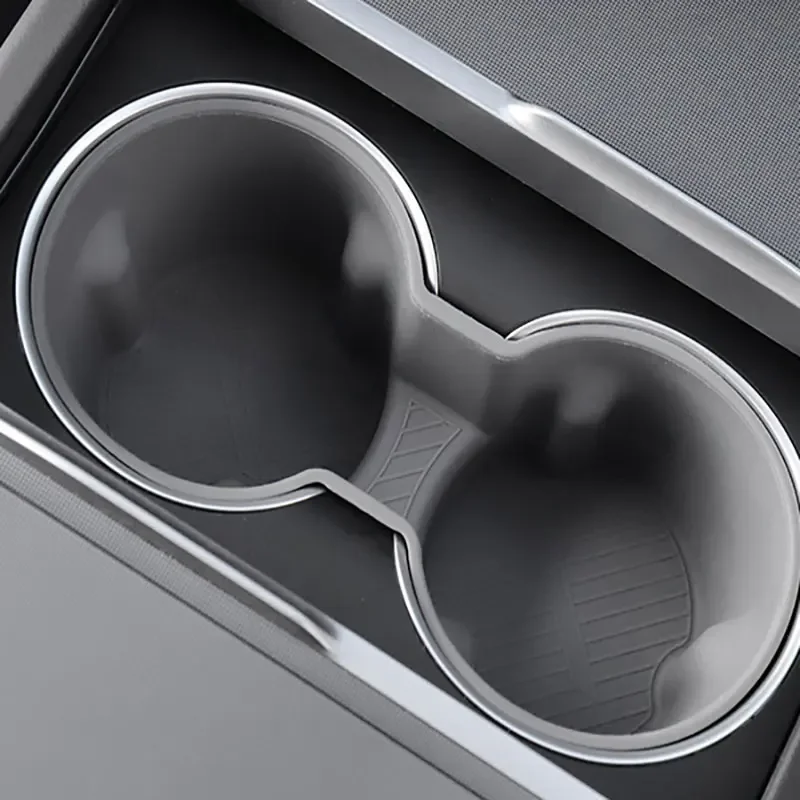 

Silicone Water Cup Holder For Tesla Model 3 Highland 2024-2026 Drinks Holder Central Control 2023-2024 Rear Seat Cup Holder
