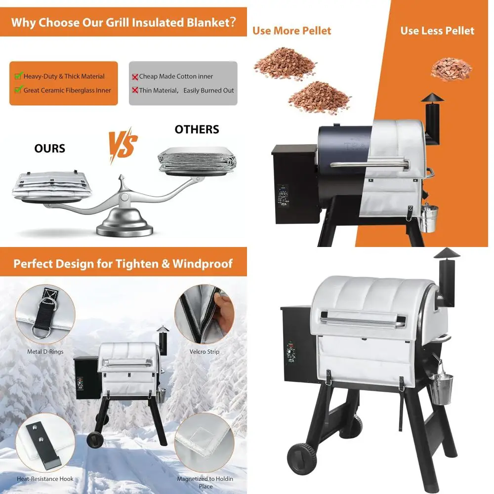 

Traeger Pro 575 & Ironwood 650 Insulation Blanket for Enhanced Grill Temperature Control