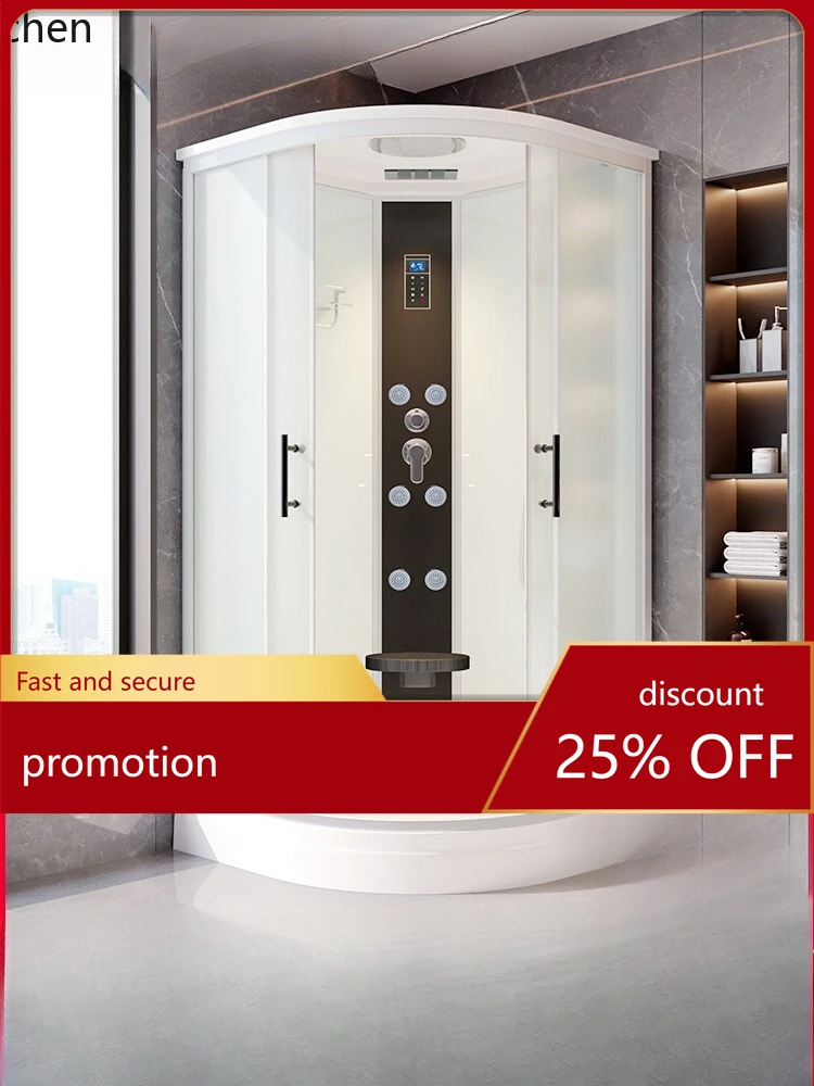 

HT shower room fan-shaped assembled waterproof insulation multi-functional dry and wet separation family integrated bathroom